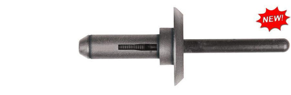Black Nylon Blind Rivets - 1/4" Hole Size G/R 3/64"-5/32": 25 per Bag