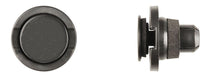 Black Nylon Rocker Mldg Ret - 17mm Hole Size 25mm Flange: 5 per Bag