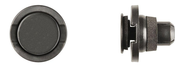 Black Nylon Rocker Mldg Ret - 17mm Hole Size 25mm Flange: 5 per Bag