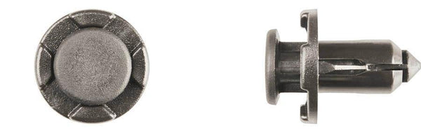 Black Nylon Fender Retainers - 10mm Hole Size 15mm Stem Lgth: 15 per Bag