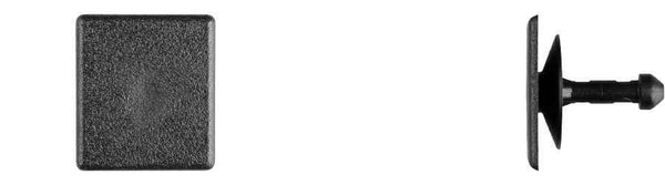 Black Nylon Cowl Grille Ret - 3mm Pin Diameter 13mm Stem: 25 per Bag