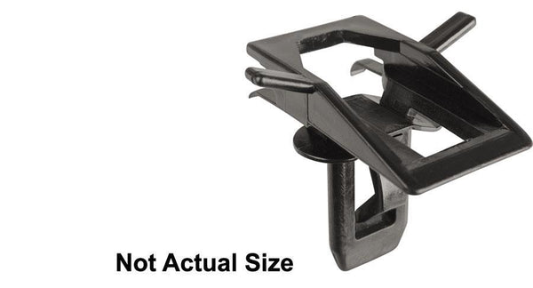Black Nylon Moulding Clips - Windshield Upper Garnish: 25 per Bag