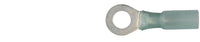 Blue Nylon Crimp Wire Terminal - 1/4 Stud Ring 16-14 Gauge Wire: 10 per Bag