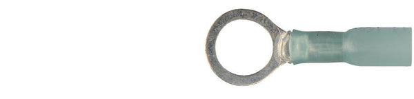 Blue Crimp & Seal Terminals - 3/8 Stud Ring 16-14 Gauge Wire: 10 per Bag