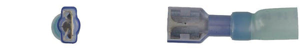 Blue Crimp & Seal Terminals - 1/4 Tab 16-14 Ga Wire Female: 10 per Bag