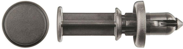 Black Nylon Bumper Push Ret - 10mm Hole Size 13mm Stem Lgth: 10 per Bag