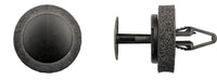 Black Nylon Cowl Vent Push Ret - 6.5mm Hole 22mm Stem Length: 15 per Bag