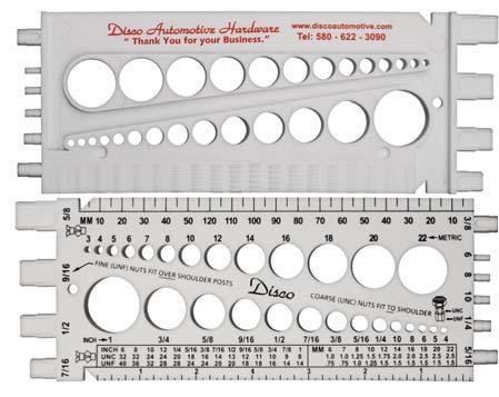 Anniversary Edition Bolt Gauge - Nut/Bolt/Washer Inch - Metric: 1 per Ea