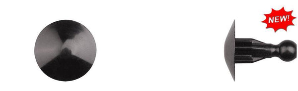 Black Nylon Cowl Vent Pin Ret - 17mm Stem Length 16mm Head Dia: 10 per Bag