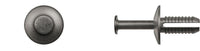 Black Nylon Push Type Ret - 6.3mm Hole Size 15mm Stem Lgth: 50 per Bag