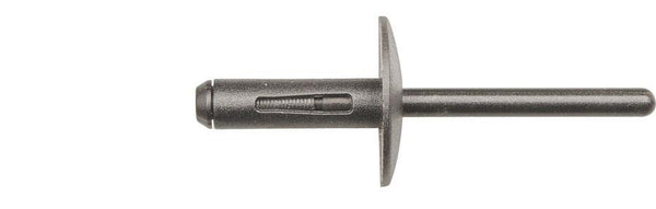 Black Nylon Blind Rivets - 6mm Hole Size G/R 1.5mm-10mm: 25 per Bag