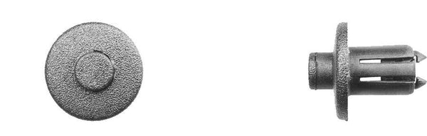 Black Nylon Bumper Cover Ret - 9mm Hole Size 15mm Stem Length: 15 per Bag