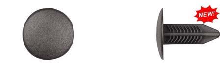 Black Nylon Trunk Garnish Ret - 7.5mm Hole Size 20mm Stem Lgth: 15 per Bag