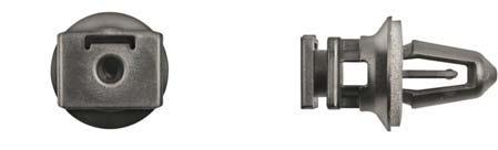 Black Nylon Interior Trim Clip - 9mm Hole Size 17mm Stem Length: 15 per Bag