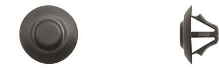 Black Nylon Hood Insul Ret - 8mm Hole Size 12mm Stem Length: 15 per Bag