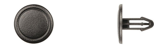 Black Nylon Cowl & Garnish Ret - 6mm Hole Size 16mm Stem Length: 10 per Bag