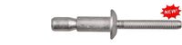 All Steel High Strength Rivets - 1/4" Dia 5/64"-3/8" Grip Range: 25 per Bag
