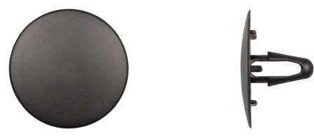 Black Hood Insulation Clips - 6.5mm Hole Size 16mm Length: 15 per Bag