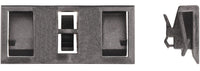 Black Nylon  Moulding Clips - 7/8" Width 2" Length: 10 per Bag