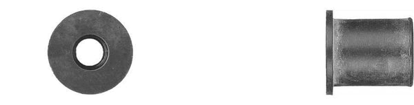 Black Rubber Well Nuts - 6-1.00mm Screw 12mm Hole Size: 10 per Bag