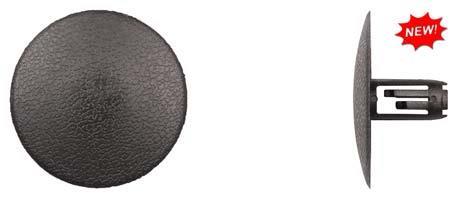 Black Insulation Retainers - 6.5mm Hole Size 13 Stem Length: 10 per Bag