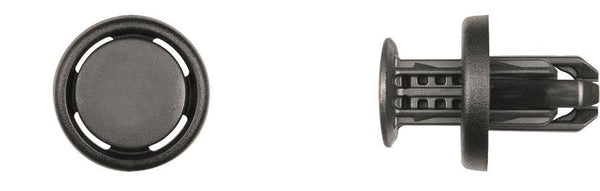 Black Nylon Bumper Push Type Retainer 10mm Hole Size 14mm Stem Length  20mm Flange Diameter Dir Repl for Honda 91505-TM8-003 12888B 125 per Bag