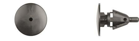 Black Nylon Rocker Panel Clips - 9mm Hole Size 22mm Stem Length: 15 per Bag