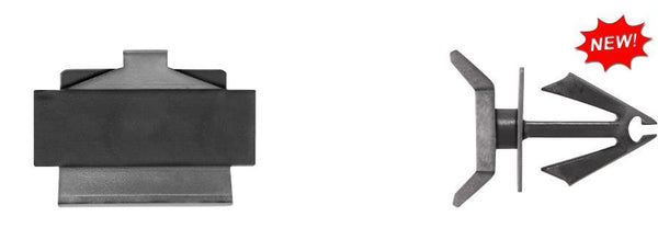 Black Nylon Moulding Retainers - 10mm Hole Size 15mm Stem Lgth: 10 per Bag