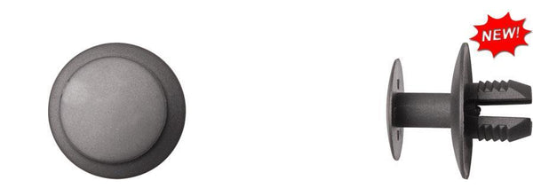 Black Nylon Hood & Cowl Ret - 8mm Hole Size 10mm Stem Lgth: 15 per Bag