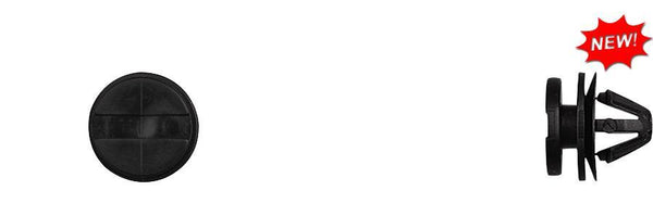 Black Nylon Rear Quarter Clips - 8mm Hole Size 8mm Stem Lgth: 25 per Bag