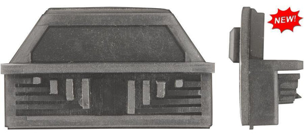 Black Nylon with Shield Set Block - 51mm Overall Length with Adhesive: 10 per Bag