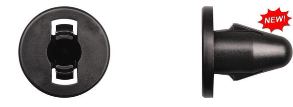 Black Nylon Bumper Grommet - 13mm Hole Size 21mm Stem Lgth: 10 per Bag