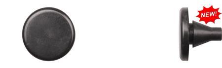 Black Rubber Bumpers - 9/32" Hole 15/32" Stem Length: 25 per Bag