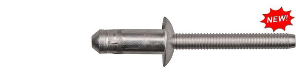 All Steel F150 Ford Pop Rivets - 6.3mm Dia 13mm Flange Size: 10 per Bag