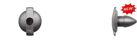 Black Nylon Retainers - 6mm Hole Size 11mm Stem Lgth: 10 per Bag