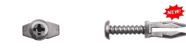 Black Nylon Phillips Screw Ret - 6mm Hole Size 17mm Stem Lgth: 25 per Bag