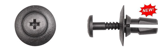 Black Nylon Phillips Screw Ret - 7mm Hole Size 16mm Stem Lgth: 25 per Bag