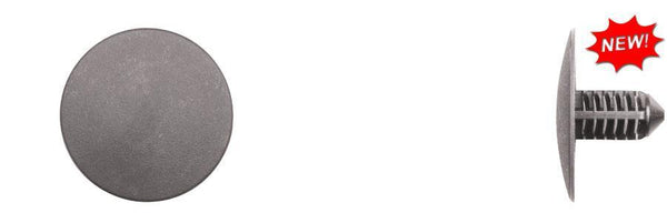 Black Nylon Hood Insul Ret - 7mm Hole Size 20mm Head Dia: 25 per Bag