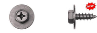 Black Finish Sems Screws - 6.5-2.5 x 19mm Phillips Drive: 25 per Bag
