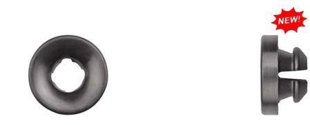 Black Nylon Hood Prop Grommets - 12.5mm Hole 6.9mm Stem Length: 5 per Bag