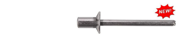 Black Aluminum Closed Pop Rivets - 4.8mm Dia 1.6mm-3.18mm G/R: 15 per Bag