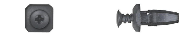 Black Nylon Fascia Retainers - 1/4" Square Hole Size: 25 per Bag