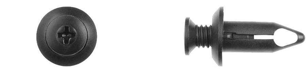 Black Nylon Phillips Screw Ret - 8mm Hole Size 18mm Stem Length: 25 per Bag