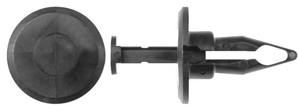 Black Nylon Bumper Fascia Ret - 1/2" Hole Size 1 1/8" Stem: 25 per Bag