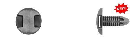 Black Nylon Luggage Retainers - 6mm Hole Size 16mm Stem Length: 15 per Bag