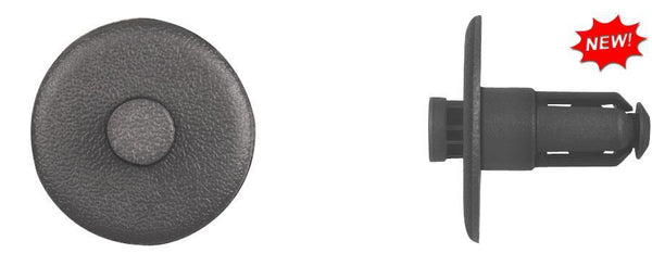 Black Radiator Push Type Retainer - 10mm Hole Size 18mm Stem Lgth: 15 per Bag
