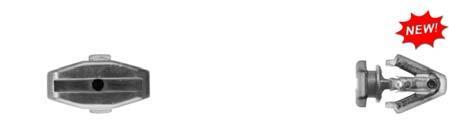 Black Nylon Grille Retainers - 8mm Hole 14mm Stem Length: 10 per Bag