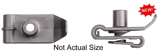 Black Nylon "U" Nuts - 14 Screw Size P/R Up to 3mm: 10 per Bag