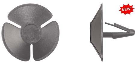 Black Hood Insulation Ret - 9/32" Hole 3/4" Stem Length: 25 per Bag