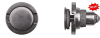 Black Push Type Retainers - 11mm Hole Size 16mm Stem Lgth: 25 per Bag